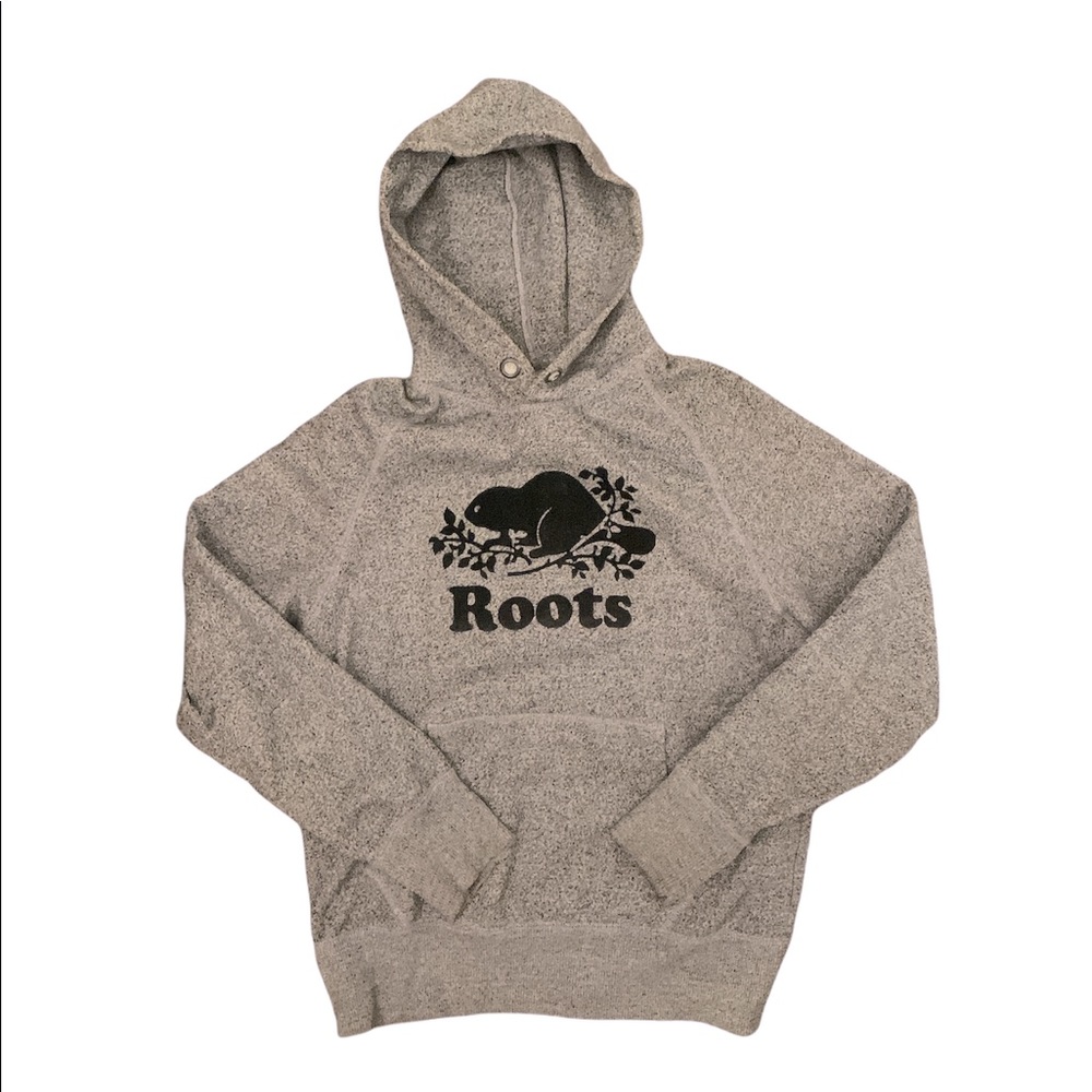 ROOTS | Grey and white Hoodie